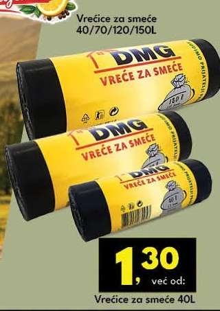 DMG Vreće za smeće 40L