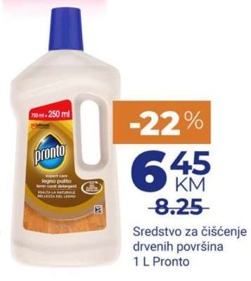Sredstvo za čišćenje drvenih površina 1 L Pronto