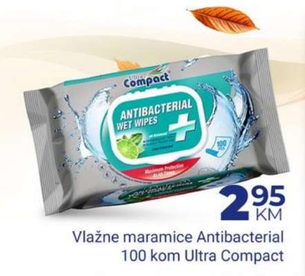 Vlažne maramice Antibacterial 100 kom Ultra Compact