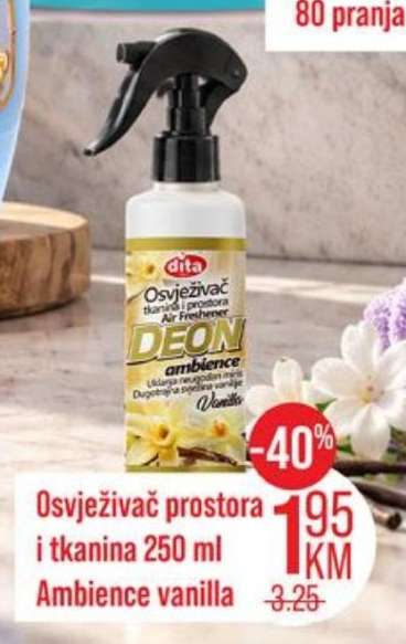 Osvježivač prostora i tkanina 250 ml Ambience vanilla