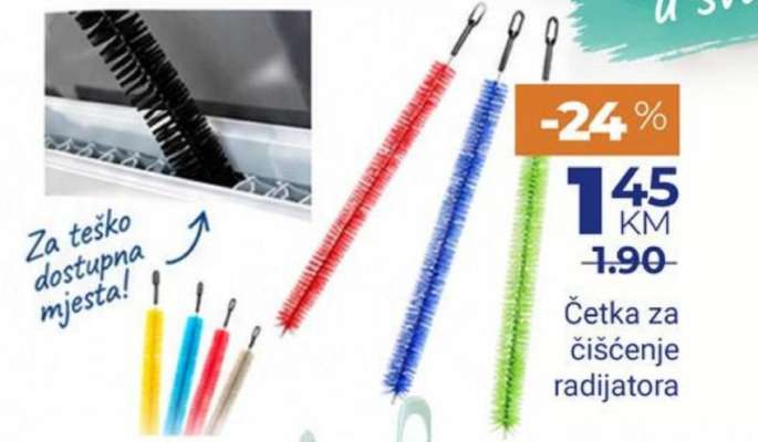 Četka za čišćenje radijatora