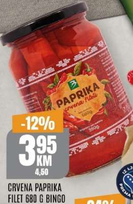 CRVENA PAPRIKA FILET 680 G BINGO