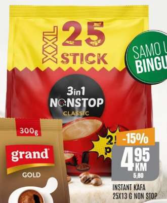 INSTANT KAFA 25X13 G NON STOP