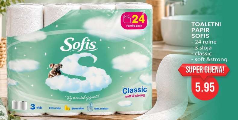 TOALETNI PAPIR SOFIS