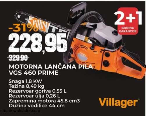 MOTORNA LANČANA PILA VGS 460 PRIME