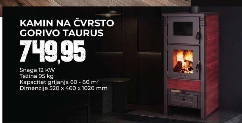 Kamin na čvrsto gorivo Taurus