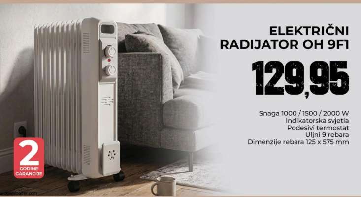 ELEKTRIČNI RADIJATOR OH 9F1