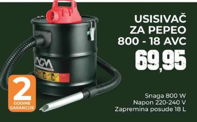 Usisivač za pepeo 800 - 18 AVC