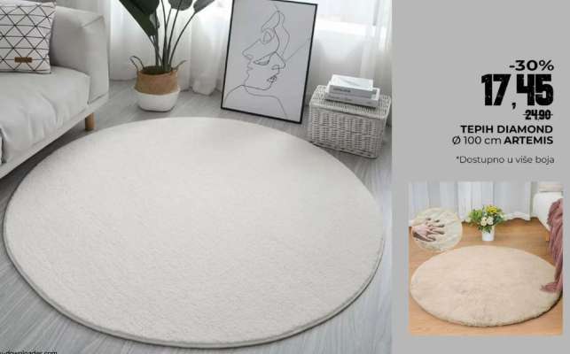 TEPIH DIAMOND Ø 100 cm ARTEMIS