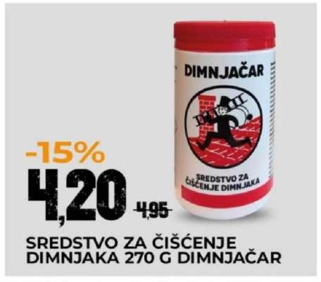 SREDSTVO ZA ČIŠĆENJE DIMNJAKA 270 G DIMNJAČAR