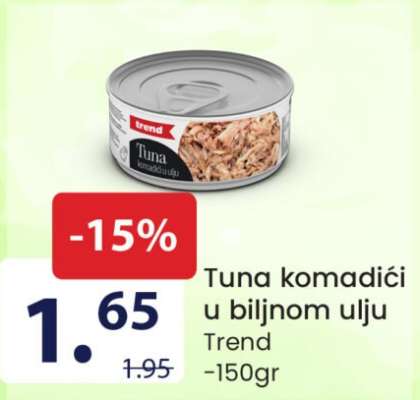 Tuna komadići u biljnom ulju