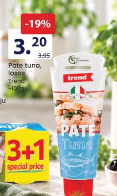 Pate tuna, losos