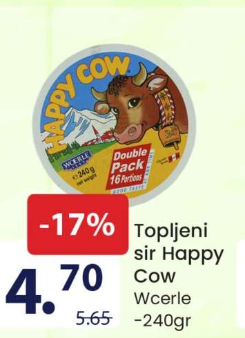Topljeni sir Happy cow
