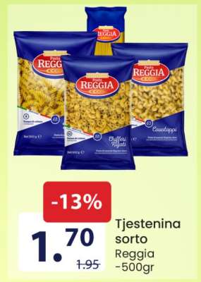 Tjestenina sorto Reggia