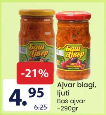 Ajvar blagi, ljuti