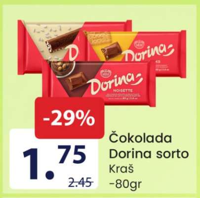Čokolada Dorina sorto