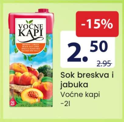 Sok breskva i jabuka