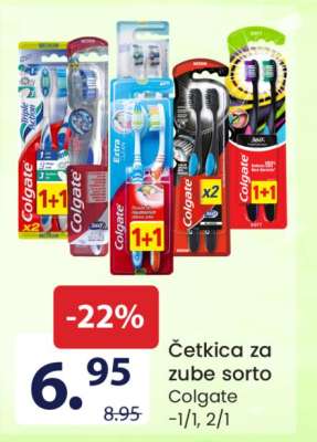 Četkica za zube sorto Colgate