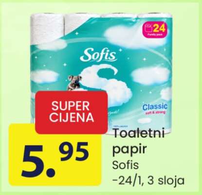 TOALETNI PAPIR SOFIS