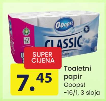 TOALETNI PAPIR Ooops!
