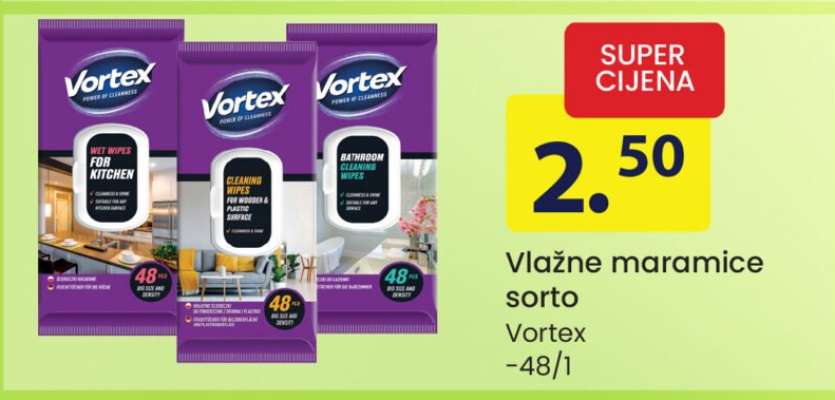 Vlažne maramice sorto