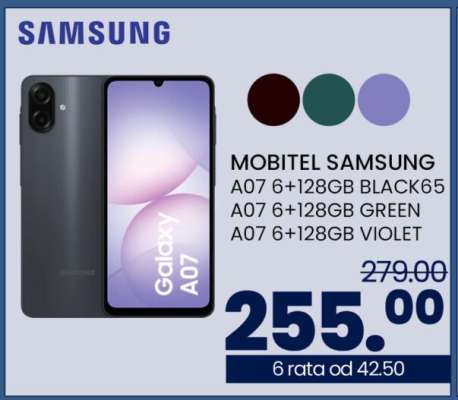 MOBITEL SAMSUNG A07 6+128GB