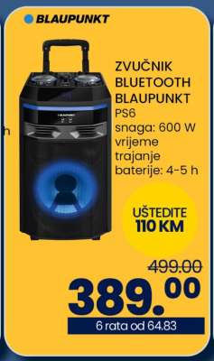 ZVUČNIK BLUETOOTH BLAUPUNKT PS6