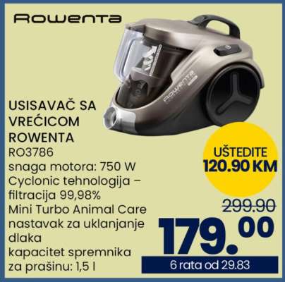USISAVAČ SA VREĆICOM ROWENTA RO3786