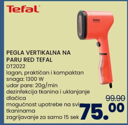 PEGLA VERTIKALNA NA PARU RED TEFAL
