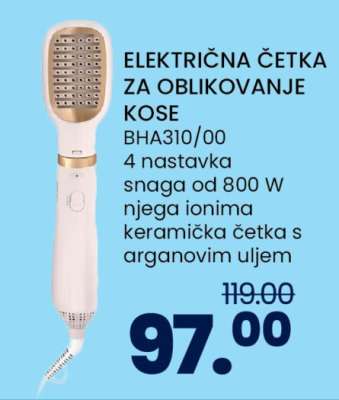 ELEKTRIČNA ČETKA ZA OBLIKOVANJE KOSE