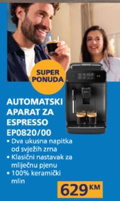 AUTOMATSKI APARAT ZA ESPRESSO EP0820/00