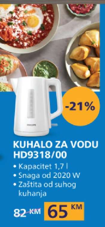 Kuhalo za vodu HD9318/00