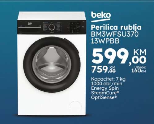 beko Perilica rublja BM3WFSU370 13WPBB