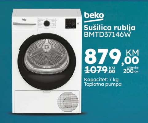 beko Sušilica rublja BMTD37146W