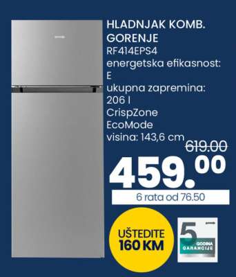 HLADNJAK KOMB. GORENJE RF414EPS4