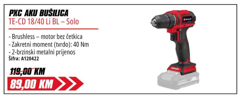 PXC AKU BUŠILICA