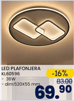 LED PLAFONJERA KL60596