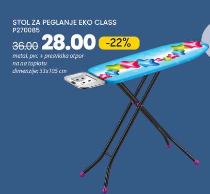 STOL ZA PEGLANJE EKO CLASS