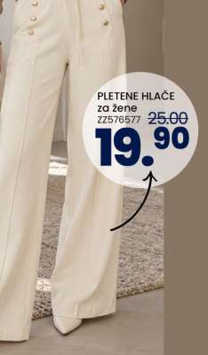 PLETENE HLAČE ZA ŽENE
