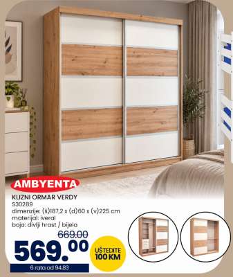 KLIZNI ORMAR VERDY