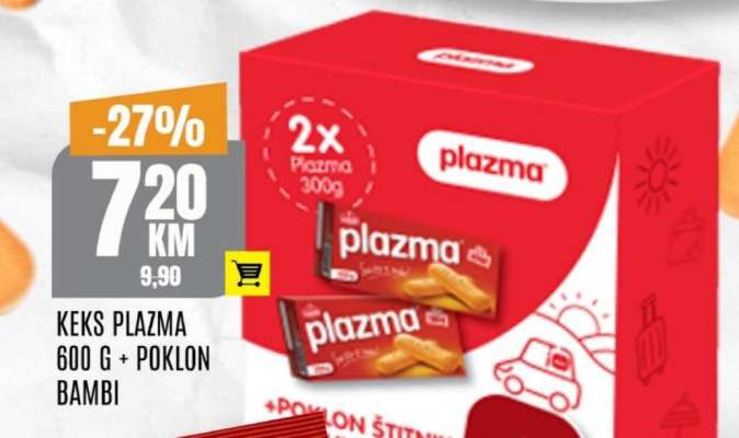 Keks Plazma 600 g + poklon Bambi