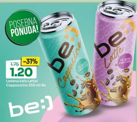 Ledena kafa Latte/Cappuccino 250 ml Be