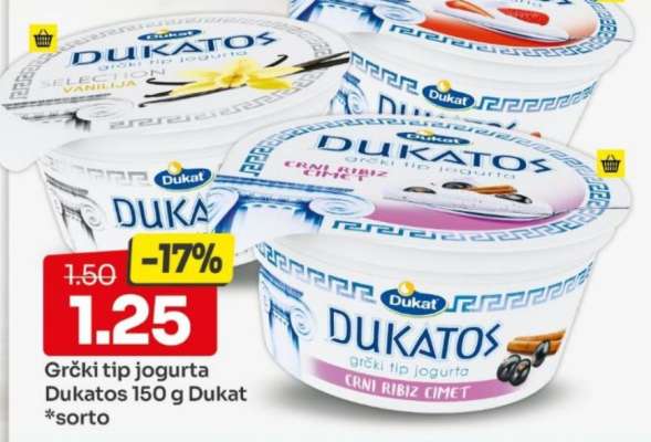 Dukatos grčki tip jogurta