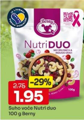 Suho voće Nutri duo 100 g Berny