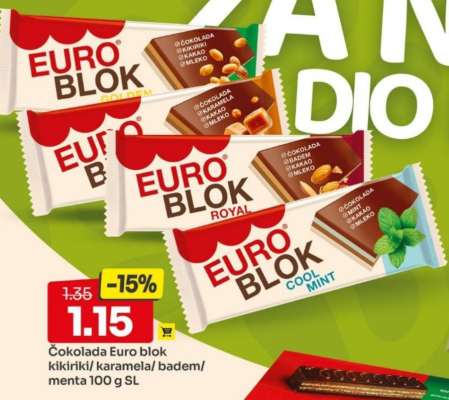 ČOKOLADA EURO BLOK
