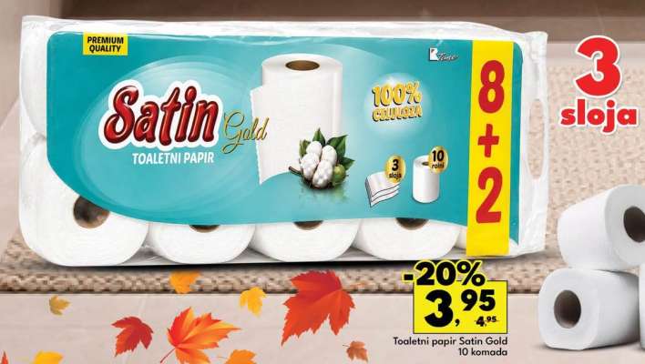 Toaletni papir Satin Gold