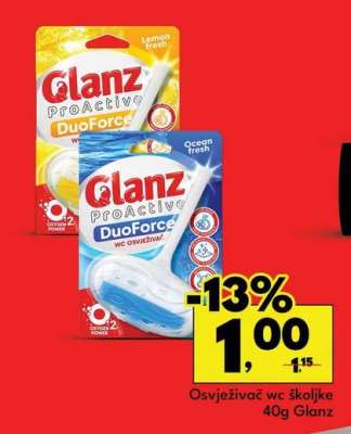 Osvježivač wc školjke 40g Glanz
