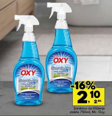 Sredstvo za čišćenje stakla 750ml, Mr. Oxy