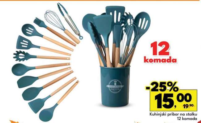 Kuhinjski pribor na stalku