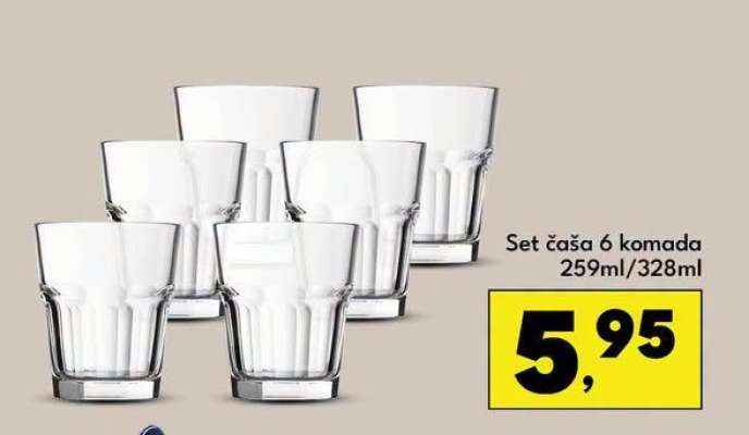 Set čaša 6 komada